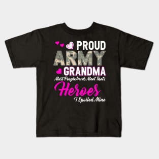 Proud Army Grandma Kids T-Shirt